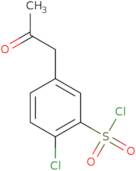 2-Chloro-5-(2-oxopropyl)benzene-1-sulfonyl chloride