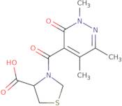 3-(2,5,6-Trimethyl-3-oxo-2,3-dihydropyridazine-4-carbonyl)-1,3-thiazolidine-4-carboxylic acid