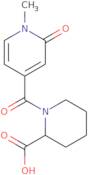 1-(1-Methyl-2-oxo-1,2-dihydropyridine-4-carbonyl)piperidine-2-carboxylic acid