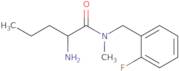 2-Amino-N-[(2-fluorophenyl)methyl]-N-methylpentanamide