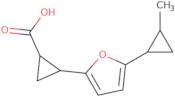 2-[5-(2-Methylcyclopropyl)furan-2-yl]cyclopropane-1-carboxylic acid
