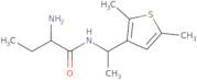 2-Amino-N-[1-(2,5-dimethylthiophen-3-yl)ethyl]butanamide