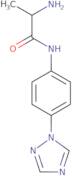 2-Amino-N-[4-(1H-1,2,4-triazol-1-yl)phenyl]propanamide