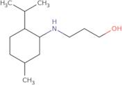 3-[(5-Methyl-2-propan-2-ylcyclohexyl)amino]propan-1-ol