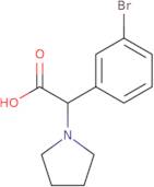 2-(3-Bromophenyl)-2-(pyrrolidin-1-yl)acetic acid