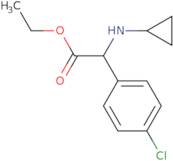 Ethyl 2-(4-chlorophenyl)-2-(cyclopropylamino)acetate