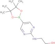 2-(2-Hydroxyethylamino)pyrimidine-5-boronic acid pinacol ester