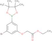 3-Bromo-5-(ethoxycarbonylmethoxy)phenylboronic acid, pinacol ester