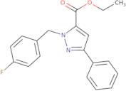 Ethyl 1-(4-fluorobenzyl)-3-phenyl-1H-pyrazole-5-carboxylate