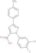 1-(3-Chloro-4-fluorophenyl)-3-p-tolyl-1H-pyrazole-5-carboxylic acid