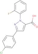 3-(4-Chlorophenyl)-1-(2-fluorophenyl)-1H-pyrazole-5-carboxylic acid