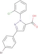 3-(4-Bromophenyl)-1-(2-chlorophenyl)-1H-pyrazole-5-carboxylic acid