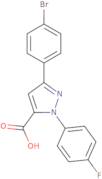 3-(4-Bromophenyl)-1-(4-fluorophenyl)-1H-pyrazole-5-carboxylic acid