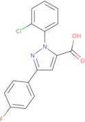 1-(2-Chlorophenyl)-3-(4-fluorophenyl)-1H-pyrazole-5-carboxylic acid