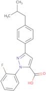 1-(2-Fluorophenyl)-3-(4-isobutylphenyl)-1H-pyrazole-5-carboxylic acid