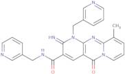 6-Imino-11-methyl-2-oxo-N,7-bis(pyridin-3-ylmethyl)-1,7,9-triazatricyclo[8.4.0.03,8]tetradeca-3(...