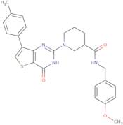 N-(4-Methoxybenzyl)-1-[7-(4-methylphenyl)-4-oxo-3,4-dihydrothieno[3,2-d]pyrimidin-2-yl]piperidin...