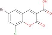 6-Bromo-8-chloro-2-oxo-2H-chromene-3-carboxylic acid