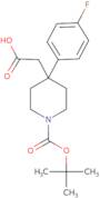 [1-(tert-Butoxycarbonyl)-4-(4-fluorophenyl)piperidin-4-yl]acetic acid