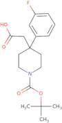 2-(1-(tert-Butoxycarbonyl)-4-(3-fluorophenyl)piperidin-4-yl)acetic acid