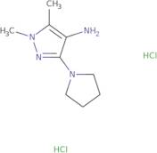 1,5-Dimethyl-3-(1-pyrrolidinyl)-1H-pyrazol-4-amine dihydrochloride