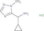 [Cyclopropyl(1-methyl-1H-1,2,4-triazol-5-yl)methyl]amine hydrochloride