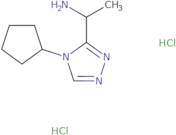 [1-(4-Cyclopentyl-4H-1,2,4-triazol-3-yl)ethyl]amine dihydrochloride