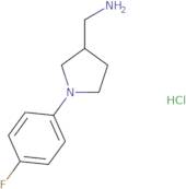 {[1-(4-Fluorophenyl)-3-pyrrolidinyl]methyl}amine hydrochloride