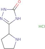 5-(2-Pyrrolidinyl)-2,4-dihydro-3H-1,2,4-triazol-3-one hydrochloride