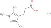 3-(1,3,5-Trimethyl-1H-pyrazol-4-yl)propanoic acid hydrochloride