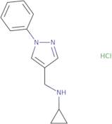 N-[(1-Phenyl-1H-pyrazol-4-yl)methyl]cyclopropanamine hydrochloride