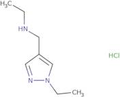 Ethyl[(1-ethyl-1H-pyrazol-4-yl)methyl]amine hydrochloride