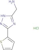 [3-(Thiophen-2-yl)-1H-1,2,4-triazol-5-yl]methanamine hydrochloride