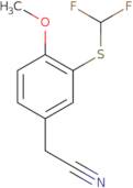 2-{3-[(Difluoromethyl)sulfanyl]-4-methoxyphenyl}acetonitrile