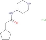 2-Cyclopentyl-N-(piperidin-4-yl)acetamide hydrochloride