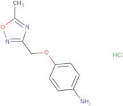 4-[(5-Methyl-1,2,4-oxadiazol-3-yl)methoxy]aniline hydrochloride