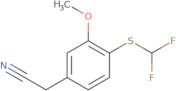 2-{4-[(Difluoromethyl)sulfanyl]-3-methoxyphenyl}acetonitrile