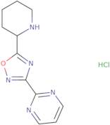 2-[5-(Piperidin-2-yl)-1,2,4-oxadiazol-3-yl]pyrimidine hydrochloride