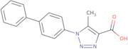 5-Methyl-1-(4-phenylphenyl)-1H-1,2,3-triazole-4-carboxylic acid