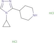 4-(4-Cyclopropyl-4H-1,2,4-triazol-3-yl)piperidine dihydrochloride