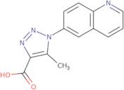 5-Methyl-1-(quinolin-6-yl)-1H-1,2,3-triazole-4-carboxylic acid