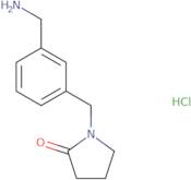 1-{[3-(Aminomethyl)phenyl]methyl}pyrrolidin-2-one hydrochloride