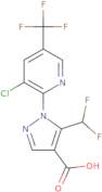 1-[3-Chloro-5-(trifluoromethyl)pyridin-2-yl]-5-(difluoromethyl)-1H-pyrazole-4-carboxylic acid