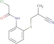 2-Chloro-N-{2-[(2-cyano-2-methylethyl)sulfanyl]phenyl}acetamide