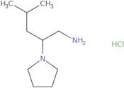 4-Methyl-2-(pyrrolidin-1-yl)pentan-1-amine hydrochloride