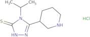 5-(Piperidin-3-yl)-4-(propan-2-yl)-4H-1,2,4-triazole-3-thiol hydrochloride