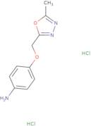 4-[(5-Methyl-1,3,4-oxadiazol-2-yl)methoxy]aniline dihydrochloride