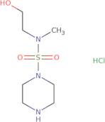 2-[Methyl(piperazine-1-sulfonyl)amino]ethan-1-ol hydrochloride