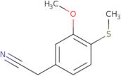 2-[3-Methoxy-4-(methylsulfanyl)phenyl]acetonitrile