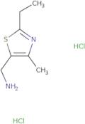 [(2-Ethyl-4-methyl-1,3-thiazol-5-yl)methyl]amine dihydrochloride